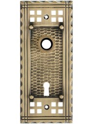 Pasadena Forged-Brass Back Plate with Keyhole